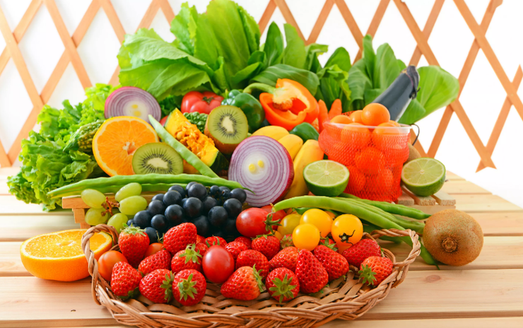 Vegetais e frutas
