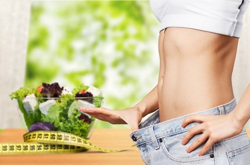 depois de perder peso com vegetais