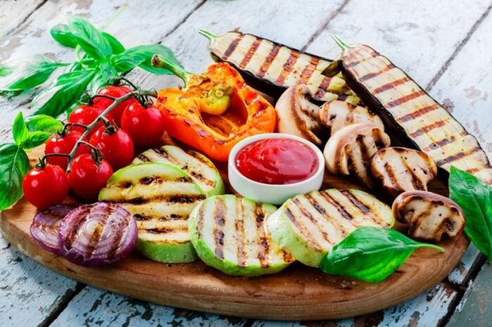 legumes grelhados para perda de peso