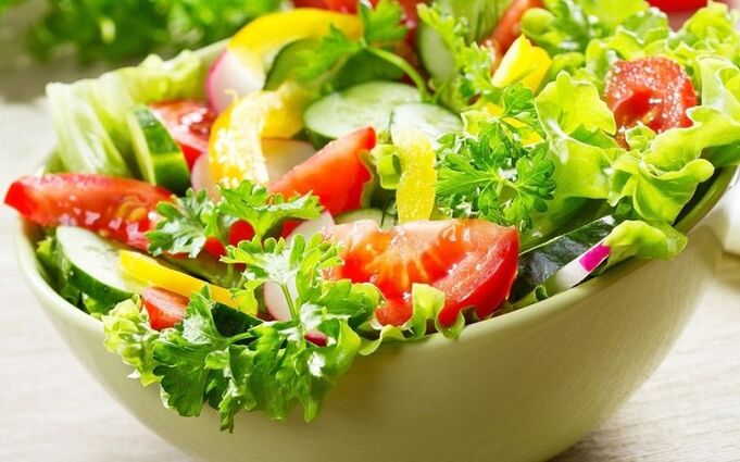 salada de legumes para perder peso
